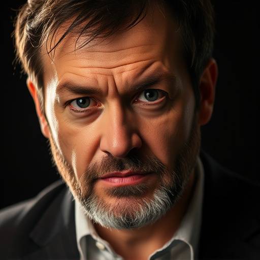 Portrait of David Fernandez, Head of the Theatre Department, wearing a dramatic expression.